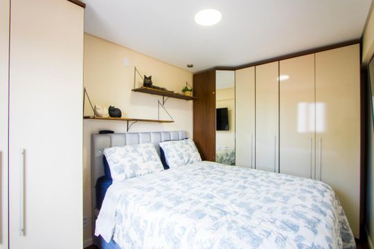 Quarto 1 de apartamento à venda com 2 quartos, 47m² em Jardim Jamaica, Santo André