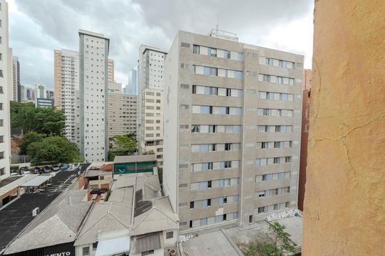 Vista do Varanda do Studio de kitnet/studio à venda com 1 quarto, 27m² em Bela Vista, São Paulo