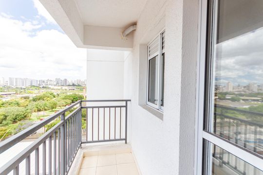 Varanda  de apartamento à venda com 2 quartos, 54m² em Utinga, Santo André