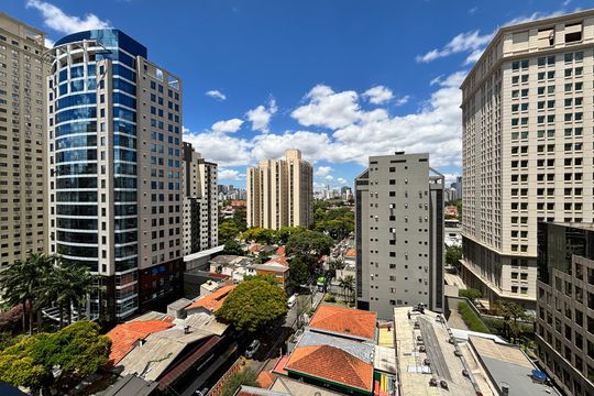 Vista de apartamento à venda com 1 quarto, 45m² em Vila Olímpia, São Paulo