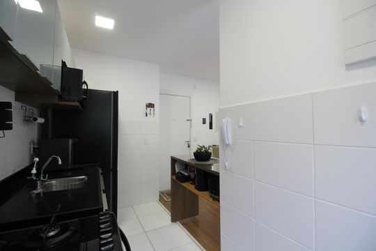 Cozinha de apartamento à venda com 2 quartos, 50m² em Pechincha, Rio de Janeiro