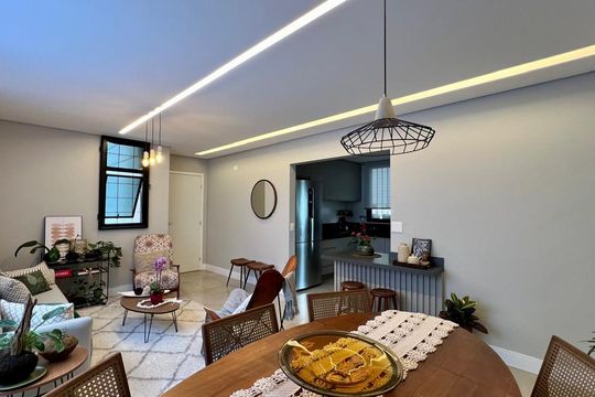 sala  de apartamento à venda com 3 quartos, 85m² em Serra, Belo Horizonte
