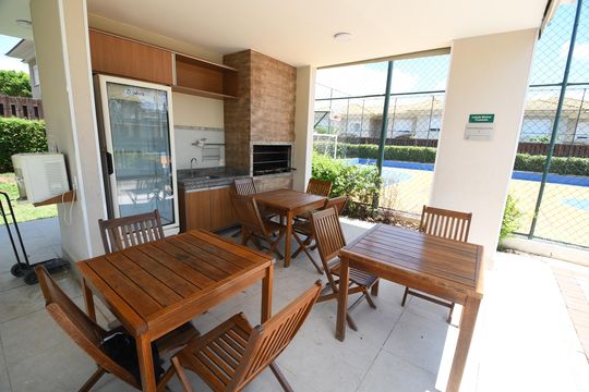Área comum - Churrasqueira de casa de condomínio à venda com 3 quartos, 167m² em Parque Xangrilá, Campinas