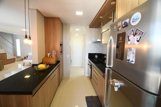 Cozinha de casa de condomínio à venda com 3 quartos, 167m² em Parque Xangrilá, Campinas