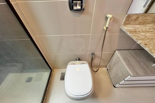 Suíte 1 - Banheiro de apartamento para alugar com 3 quartos, 182m² em Recreio dos Bandeirantes, Rio de Janeiro