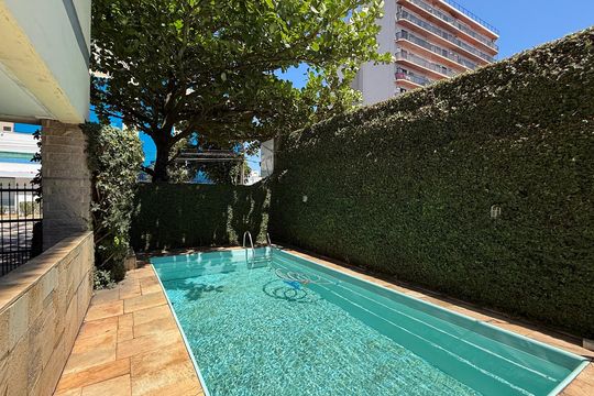 Área comum - Piscina de apartamento para alugar com 4 quartos, 110m² em Balneario Cidade Atlantica, Guarujá