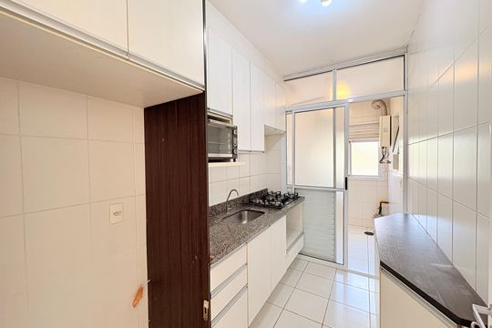 Cozinha de apartamento à venda com 3 quartos, 72m² em Jardim das Samambaias, Jundiaí