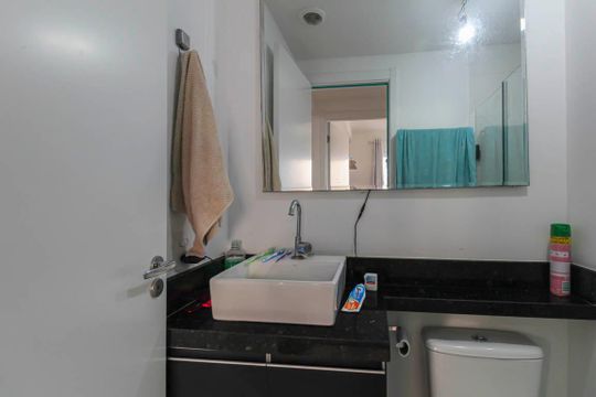 Banheiro de apartamento à venda com 2 quartos, 44m² em Vila Graciosa, São Paulo