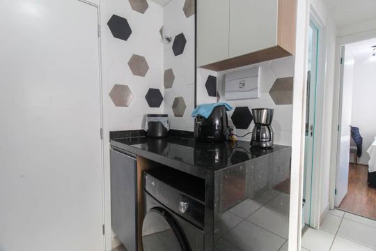 Área de Serviço de apartamento à venda com 2 quartos, 44m² em Vila Graciosa, São Paulo