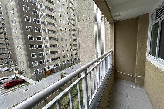 Varanda da Sala de apartamento à venda com 2 quartos, 48m² em Del Castilho, Rio de Janeiro