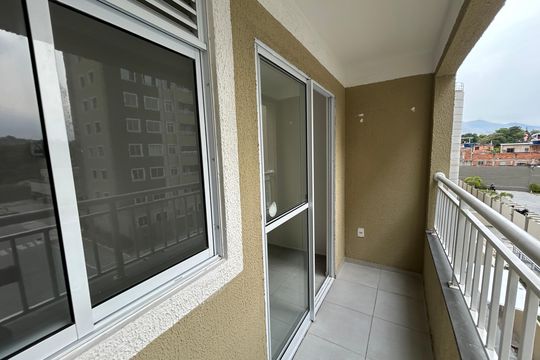 Varanda da Sala de apartamento à venda com 2 quartos, 48m² em Del Castilho, Rio de Janeiro