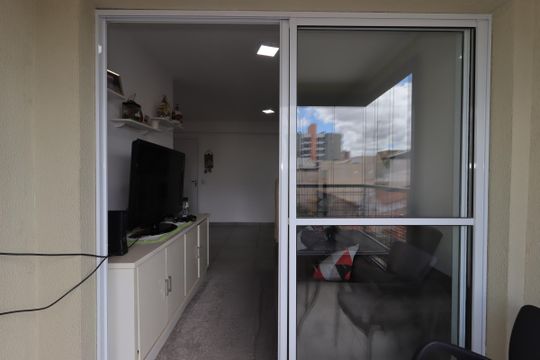 Varanda da Sala de apartamento para alugar com 2 quartos, 53m² em Vila Sao Pedro, Santo André