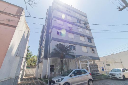 Fachada de apartamento à venda com 1 quarto, 25m² em Menino Deus, Porto Alegre