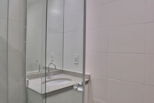 Banheiro de kitnet/studio à venda com 1 quarto, 26m² em Alto da Mooca, São Paulo