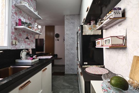Cozinha de apartamento à venda com 2 quartos, 100m² em Jardim Ana Maria, Santo André