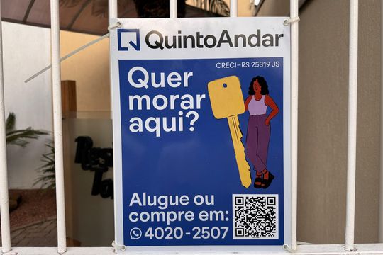 placa fachada de apartamento à venda com 1 quarto, 25m² em Centro, São Leopoldo