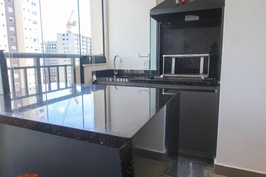 Varanda gourmet de apartamento à venda com 2 quartos, 62m² em Vila Andrade, São Paulo