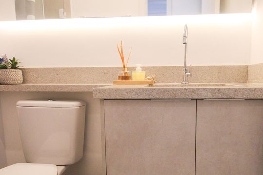 Banheiro de apartamento à venda com 2 quartos, 62m² em Vila Andrade, São Paulo
