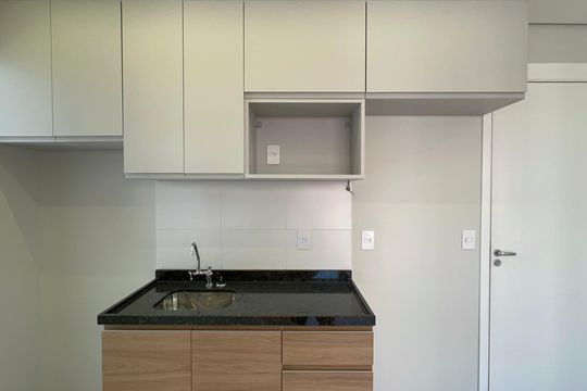 Cozinha de apartamento à venda com 2 quartos, 42m² em Pinheiros, São Paulo