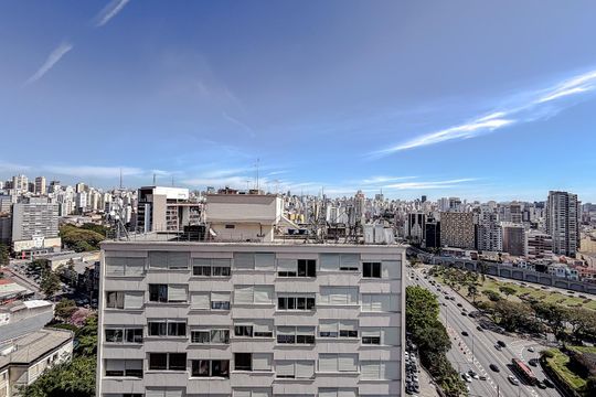 Vista da Sala de kitnet/studio para alugar com 1 quarto, 28m² em Liberdade, São Paulo