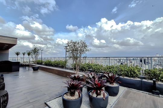 Área comum de kitnet/studio para alugar com 1 quarto, 28m² em Liberdade, São Paulo