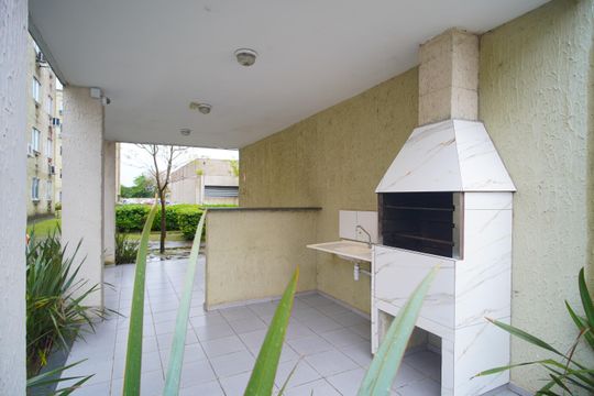 Área comum - Churrasqueira de apartamento para alugar com 2 quartos, 42m² em Santos Dumont, São Leopoldo