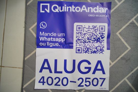 Placa de apartamento para alugar com 2 quartos, 42m² em Santos Dumont, São Leopoldo