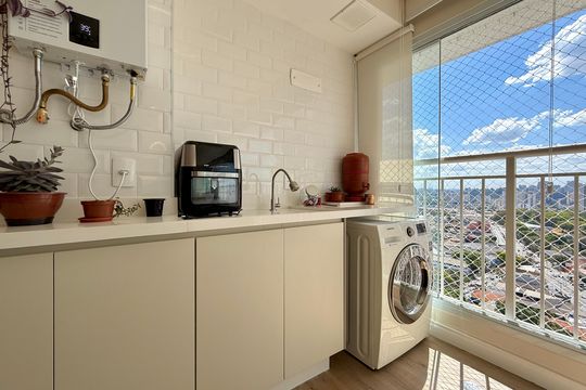 Área de Serviço de apartamento à venda com 3 quartos, 81m² em Santo Amaro, São Paulo