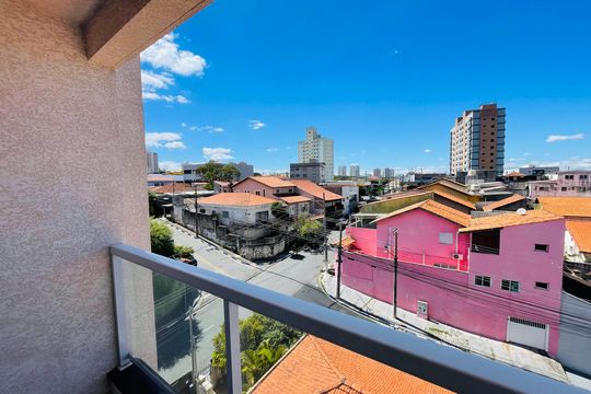 Varanda da Sala de apartamento à venda com 2 quartos, 56m² em Vila Galvão, Guarulhos