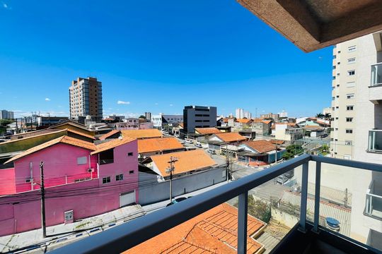 Varanda da Sala de apartamento à venda com 2 quartos, 56m² em Vila Galvão, Guarulhos