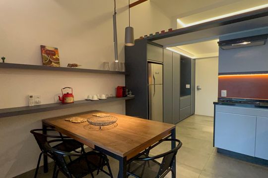 Sala de Jantar de apartamento para alugar com 1 quarto, 50m² em Pinheiros, São Paulo