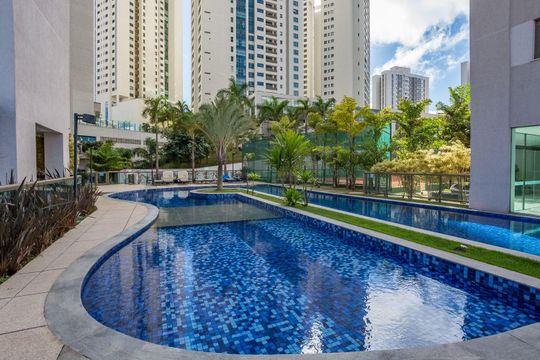Área comum - Piscina de apartamento para alugar com 5 quartos, 201m² em Vila da Serra, Nova Lima