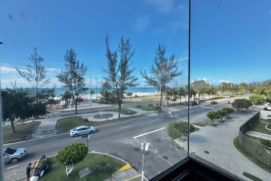 Suíte 1 - Varanda - Vista de apartamento à venda com 4 quartos, 247m² em Recreio dos Bandeirantes, Rio de Janeiro