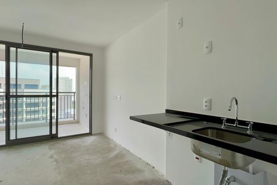 Cozinha de casa de condomínio à venda com 1 quarto, 26m² em Pompeia, São Paulo