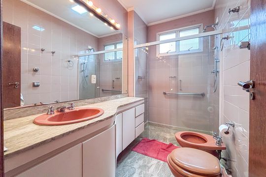 Banheiro Social de apartamento para alugar com 4 quartos, 165m² em Pinheiros, São Paulo