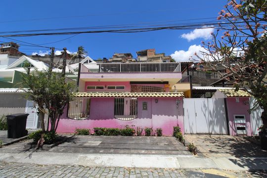 Fachada de casa de condomínio à venda com 4 quartos, 242m² em Freguesia (jacarepaguá), Rio de Janeiro