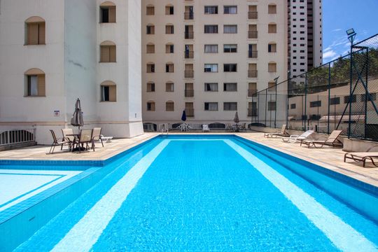 Área comum - Piscina de apartamento à venda com 2 quartos, 83m² em Indianópolis, São Paulo