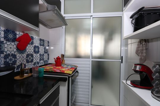 Cozinha de apartamento à venda com 3 quartos, 75m² em Parque São Lucas, São Paulo