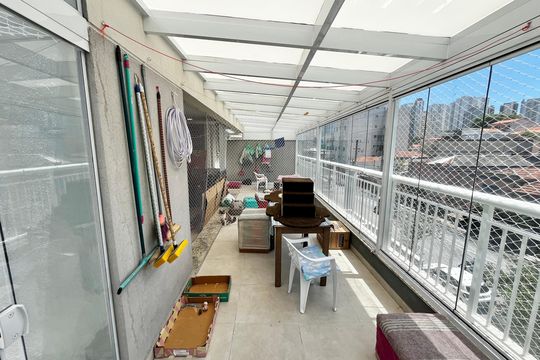 Varanda de apartamento à venda com 1 quarto, 120m² em Santana, São Paulo