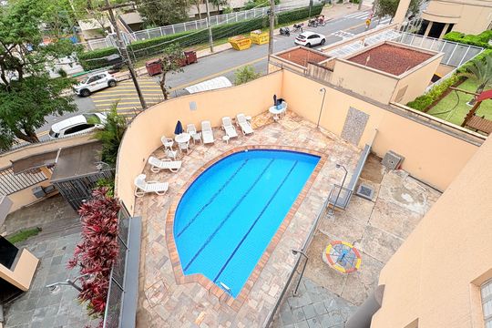 Área comum - Piscina e playground de apartamento para alugar com 2 quartos, 69m² em Jardim Bonfiglioli, Jundiaí