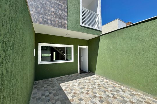 Área externa - Garagem de casa de condomínio à venda com 3 quartos, 88m² em Vargem Pequena, Rio de Janeiro