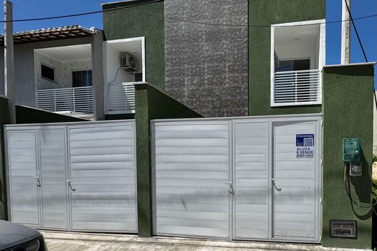 Fachada de casa de condomínio à venda com 3 quartos, 88m² em Vargem Pequena, Rio de Janeiro