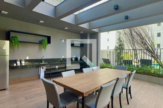 Área comum - Churrasqueira de apartamento à venda com 1 quarto, 25m² em Pinheiros, São Paulo