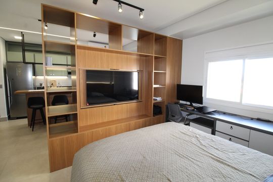 Suíte de apartamento para alugar com 1 quarto, 52m² em Parque Residencial Aquarius, São José dos Campos