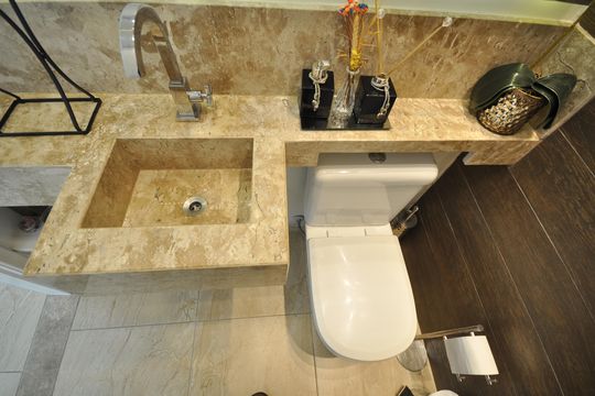 Lavabo de casa para alugar com 3 quartos, 109m² em Vila Rosa, São Paulo