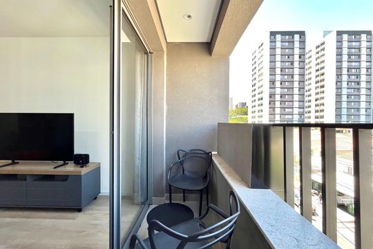 Varanda de kitnet/studio à venda com 1 quarto, 29m² em Vila Clementino, São Paulo