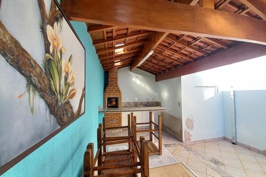 Área comum - Churrasqueira de casa à venda com 2 quartos, 105m² em Parque Tropical, Campinas