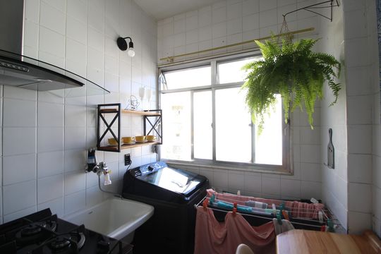 Área de Serviço de apartamento à venda com 2 quartos, 63m² em Taquara, Rio de Janeiro