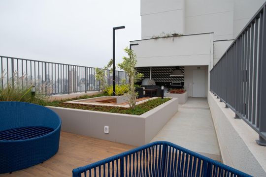 Área comum - Churrasqueira de kitnet/studio à venda com 1 quarto, 24m² em Bela Vista, São Paulo