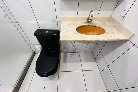 Banheiro Social de casa para alugar com 2 quartos, 63m² em Recreio dos Bandeirantes, Rio de Janeiro